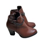 Olivia Miller  Brown Ankle Boots With Chain Embellishment Fall Winter Fashion  6 Photo 1