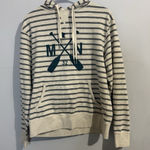 MN Sota Clothing Company Women's Blue And White Striped Hoodie Size M Size M Photo 0