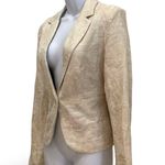 George Floral Pattern Blazer Gold Size 8 Photo 1