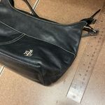 Vintage LAUREN Ralph Lauren Black Leather Small Hobo Shoulder Bag Purse Handbag Photo 8