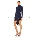Lovers + Friends  Revolve Hip Tie Navy Blue Turtleneck Dress Long Sleeve  XL new Photo 2