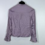 Derek Lam  10 crossby satin silk tie front lavender blouse size 4 Photo 6