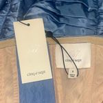 NWT Cinq à Sept 100% Silk Eliza Asymmetric Hem Strapless Satin Cocktail Dress 8 Blue Photo 6