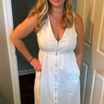 AREA STARS White Cotton Waist Cinching Sleeveless Jean A Photo 9