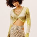 For Love & Lemons Celeste Sweater Twist Front Crop Size XS Photo 0