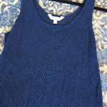 Charming Charlie 's Blue Knit Tank Top Medium Photo 1