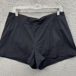 Lands End Swim Shorts 2.5" Black Beach Travel Vacation Summer Women's 12 Photo 0