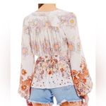 Free People Run Free Blouse Multi floral S Photo 2