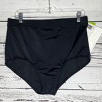 Fit 4 U NWT Size 18W Black High Waisted Tummy Control Bathing Suit Swim Bottoms Photo 0