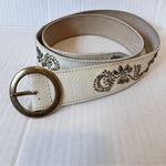 Nine West Vintage Cream Gold Tone Studded Belt Womens XL Boho Fall Western Photo 5