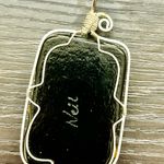 Colorful Wire Wrapped Pendant Pink Photo 1