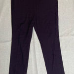 Mario Serrani  | Maroon & Black Medallion Pattern Straight Leg Pants | Size 14 Photo 0