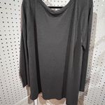 Zenana Premium  Charcoal Gray Long Sleeve Tunic Top with Side Buttons Size 2X Photo 7