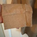 Lands' End  Canvas Knit Long Sleeve Sweatshirt Tunic  Brown Tan, Side Buttons Photo 1