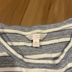 LC Lauren Conrad Blue and White Striped Top Size Medium Photo 2
