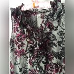 Jaipur boho paisley Floral Ruffle sleeveless button down shirt mini dress sz M Size M Photo 7