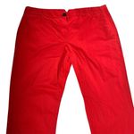 Lacoste Red Cotton Straight Leg Pants Women’s Size 10 Photo 3