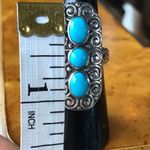 Sleeping Beauty Turquoise Sterling Silver Ring Size 6 Blue Photo 4