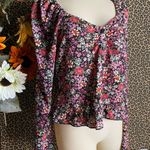 Wild Fable Long Sleeved Floral Crop Top Blouse | MEDIUM | Photo 3