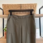 Trina Turk  Mid-Rise Ankle Green Woven Career Dress Pant Trouser, 4 Photo 1