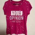 Wound Up  Pink Graphic Short Sleeve Tee Photo 0