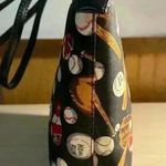 Baseball Themed Small Studded Tote Black Photo 1