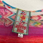 Johnny Was  Porcelain Gorgeous Color Crochet Edge Flare Sleeve Blouse  XS Photo 1