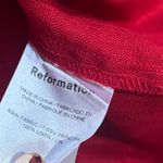 Reformation Red Strapless Dress Photo 3