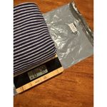 A New Day  Striped Off The Shoulder Blue Striped Top Large Women’s Blouse Shirt L Photo 10