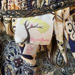 Fig & Flower Paisley Blouse Fall Colors Popover Boho Colorful Peasant Size 2X Photo 5