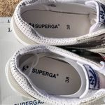 Superga  Women's 2941 Leather Perf Swallow Tail Sneaker NEW without box 7.5 Women Photo 2