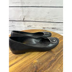 Women's Lauren Ralph Lauren Flats Black Silver Size 8.5 Photo 2