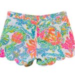 Lilly Pulitzer Buttercup Scalloped Short Resort White Casa Marina Size 6 Photo 2