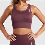 Gymshark  Purple Sports Bra Seamless Supportive Design Photo 0
