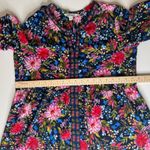 Pioneer Woman Embroidered‎ Floral Tunic Top Medium Multicolor Peasant Boho Chic Blue Photo 8