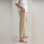 Quince European Linen Pants Driftwood Beige Khaki Size XS Photo 3