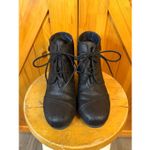 Maurice's  Women's 10 Cheri Black Faux Leather Wedge Ankle Booties Preppy Photo 1