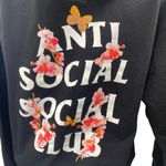 Anti Social Social Club Kkoch Black Logo Floral Graphic Hoodie Sweatshirt Top M Size M Photo 3