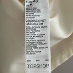 Topshop  Embellished Ivory Jacquard Mini Dress size 8 Photo 8