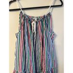 J.Crew J.‎ Crew Women's XL Multicolor Striped Rope-Tie Mini Swim Cover-Up Dress Photo 1