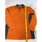 Columbia  Quarter Zip Fleece Pullover Jacket Women's Small‎ Orange Gray Photo 2