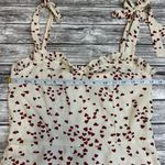 Unbranded Women's Sleeveless Sweetheart Heart Dress Cream Red S SM Small Ruffles Photo 7