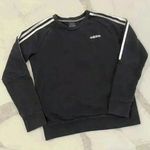 Adidas Athleisure Pullover Crewneck Activewear Sweatshirt Black Women's Small Photo 0