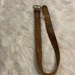 Lucky Brand Gold Leather Belt size S BNWOT length 40” till first hole is 31” Photo 5