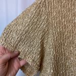 Vintage! Helene St Marie Gold Bubble Popcorn Short Sleeve Tunic Shirt Blouse Top Size M Photo 1