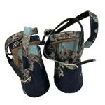 Eloquii  NWOT Blue Minnie Brocade Bow Heel Wide Width Photo 5