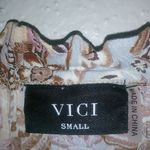 VICI  S Short sleeved Boho Peasant Pastel Orange Blue Maxi Dress Photo 2