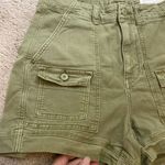 American Eagle  Cargo Shorts Womens Size 2 Green Highest Rise 90s Boyfriend Photo 1