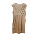Peter Nygard  Cream Sleeveless Sheath Dress Sz 12 Classic Career Style Minimalist Photo 3