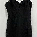 J.O.A. Womans Mini A Line Dress Small black Lined Back Zip Spaghetti Straps Photo 0